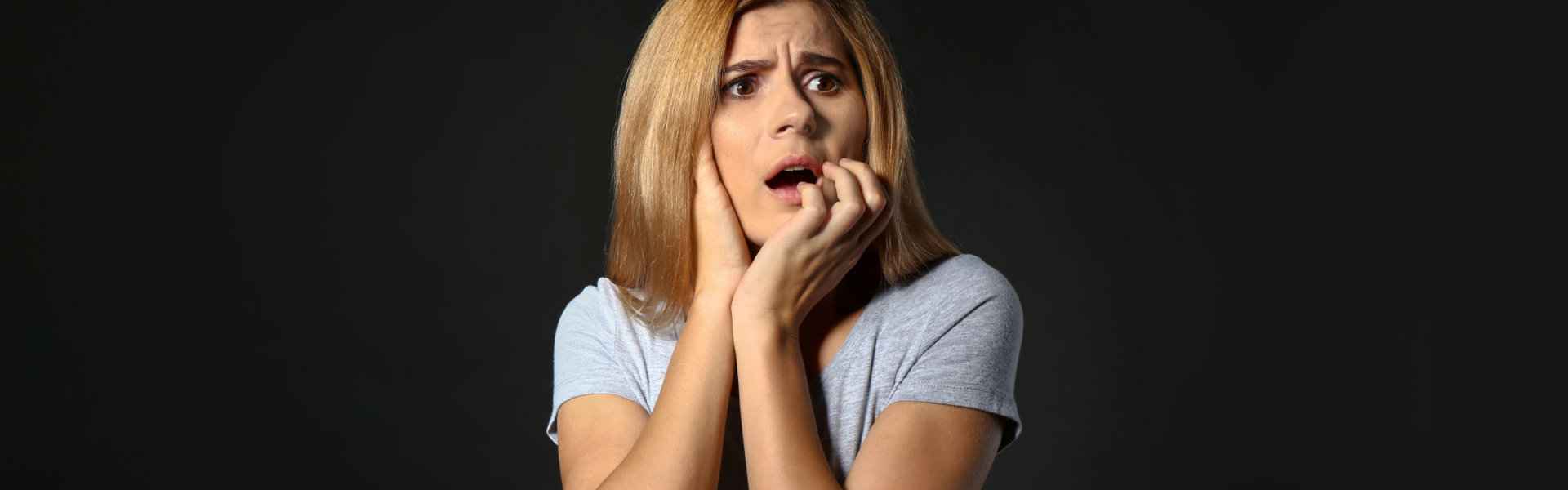 woman having panic attack